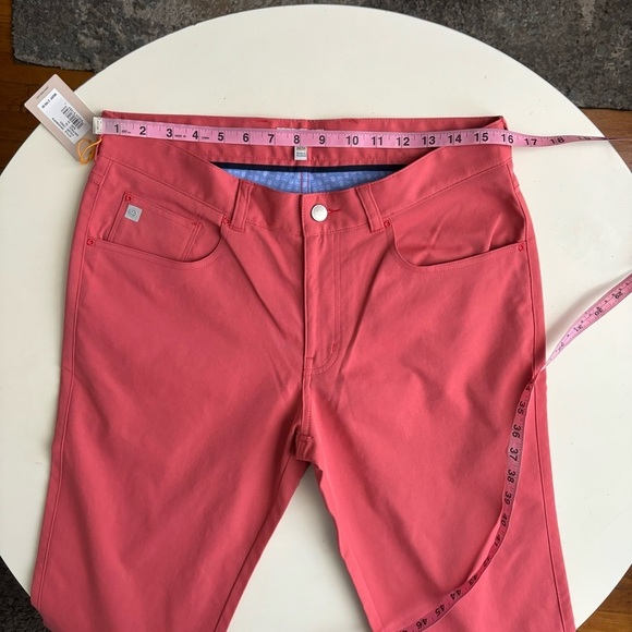 Peter Millar Men’s Performance Five-Pocket Pant Cape Red 32x34 New - Picture 4 of 9